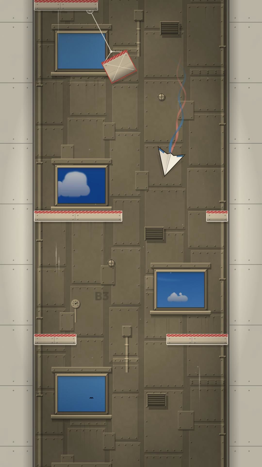 Classic — Crates swinging from cranes: time the swing.