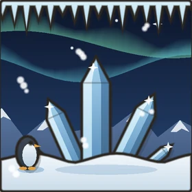 Glacier — Girders of ice under the northern lights.