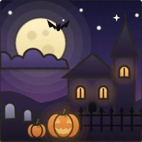 Halloween — Pumpkins at dusk, a crypt by midnight.